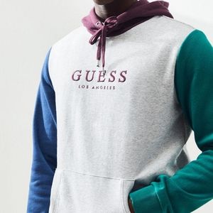 Guess Colorblock Pullover Hoodie - Small